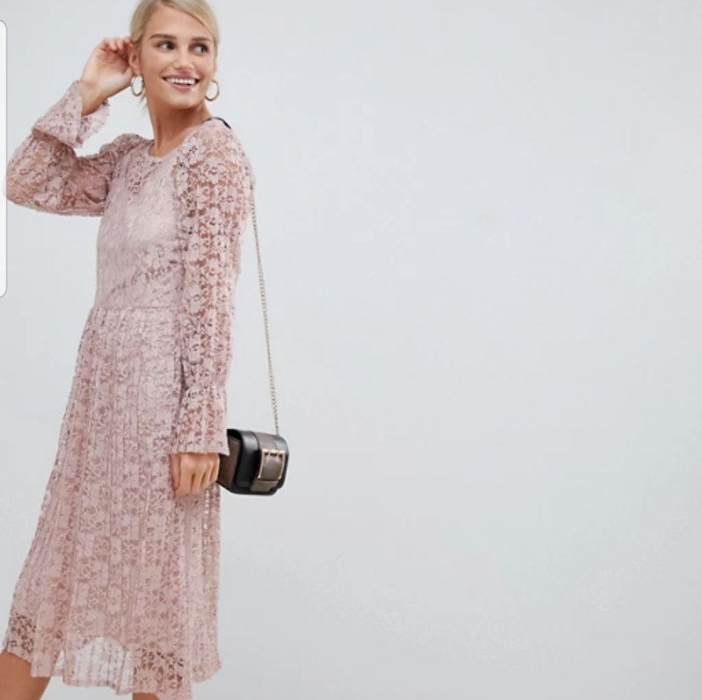ASOS Vila Lace Smock Dress
